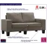 Ponadczasowa dwuosobowa sofa taupe Lurra 2Q