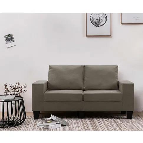 Ponadczasowa dwuosobowa sofa taupe Lurra 2Q
