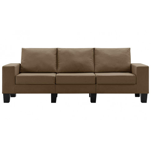 Trzyosobowa sofa brązowa Lurra 3Q