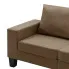 Trzyosobowa sofa brązowa Lurra 3Q