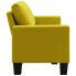 Ponadczasowa trzyosobowa sofa żółta Lurra 3Q