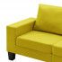 Ponadczasowa trzyosobowa sofa żółta Lurra 3Q