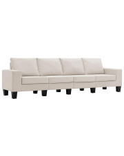 4-osobowa kremowa sofa z poduszkami - Lurra 4Q w sklepie Edinos.pl