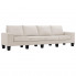 4-osobowa kremowa sofa z poduszkami - Lurra 4Q
