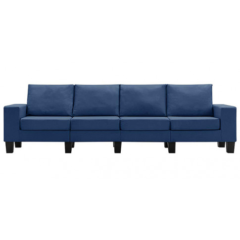 Ponadczasowa 4-osobowa sofa niebieska Lurra 4Q