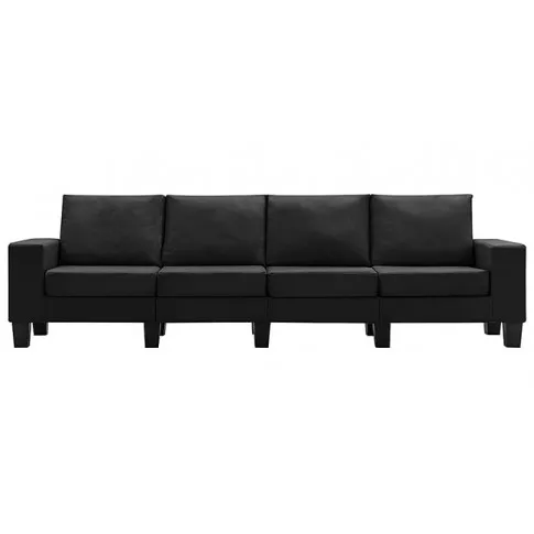 4-osobowa sofa czarna Lurra 4Q