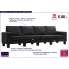 4-osobowa sofa czarna Lurra 4Q