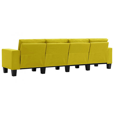 Ponadczasowa 4-osobowa żółta sofa Lurra 4Q