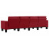 Ponadczasowa 4-osobowa sofa czerwona Lurra 4Q