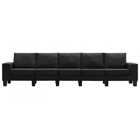 5-osobowa sofa z po5-osobowa sofa czarna Lurra 5Q