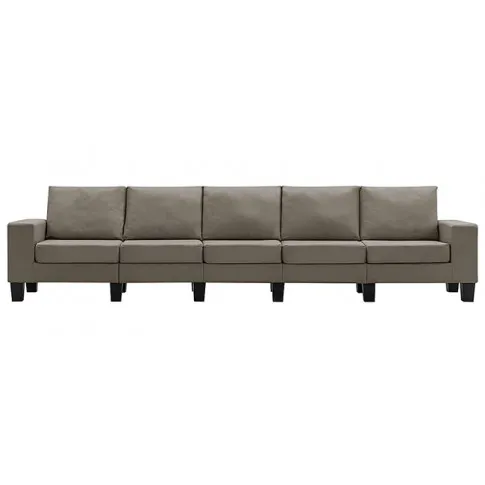 Ponadczasowa 5-osobowa sofa taupe Lurra 5Q