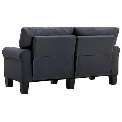 Luksusowa dwuosobowa sofa ciemnoszara Alaia 2X