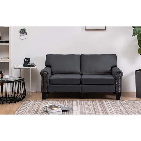 Luksusowa dwuosobowa sofa ciemnoszara Alaia 2X