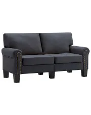 Luksusowa dwuosobowa sofa ciemnoszara - Alaia 2X w sklepie Edinos.pl