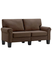 2-osobowa brązowa sofa - Alaia 2X w sklepie Edinos.pl