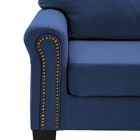 Luksusowa dwuosobowa sofa niebieska Alaia 2X