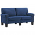 Luksusowa dwuosobowa sofa niebieska - Alaia 2X