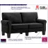 Luksusowa dwuosobowa sofa czarna Alaia 2X 