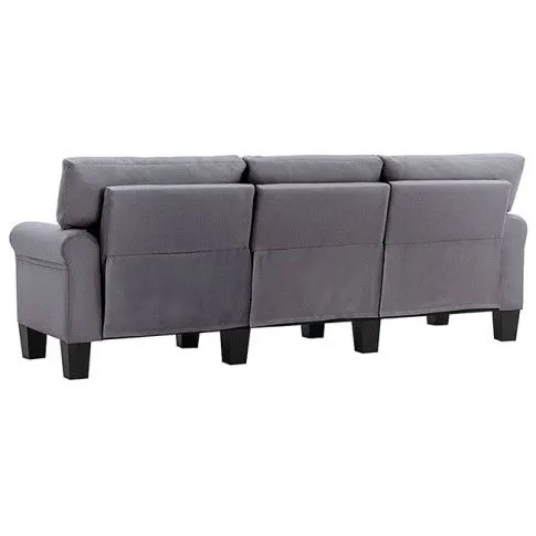 Luksusowa trzyosobowa sofa jasnoszara Alaia 3X