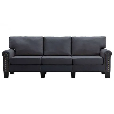 Trzyosobowa ciemnoszara sofa Alaia 3X