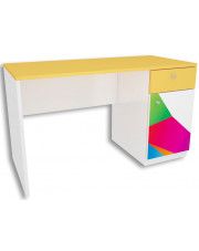 Białe biurko dla dziecka Elif 2X - 3 kolory w sklepie Edinos.pl