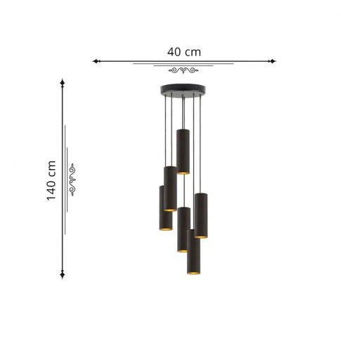 Wymiary lampy wiszącej EX341-Monakes