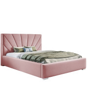 Jednoosobowe łóżko z zagłówkiem 120x200 Rayon 2X - 36 kolorów w sklepie Edinos.pl