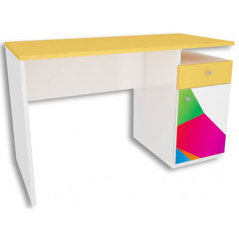 Dziecięce biurko z kolorowym nadrukiem Elif 3X