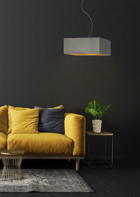Regulowana lampa wisząca z kwadratowym abażurem EX360-Intos