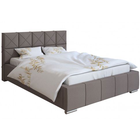 Tapicerowane łóżko z zagłówkiem 90x200 Lanetti