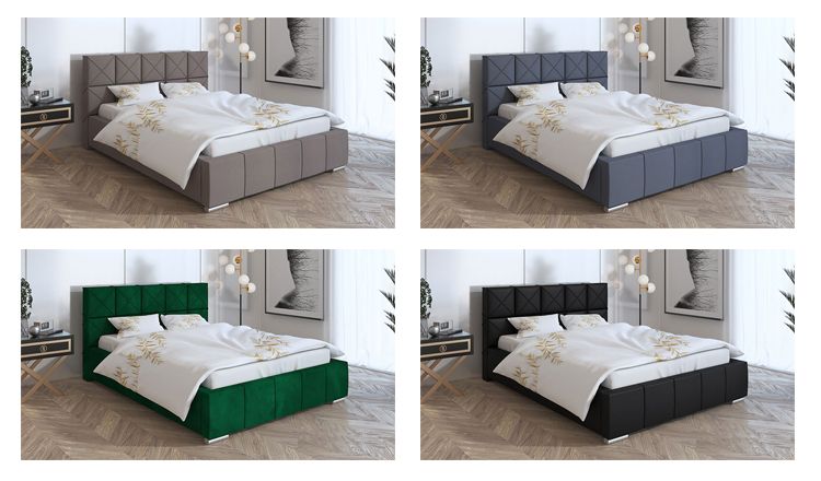 Przykładowa kolorystyka tapicerowanego łóżka Lanetti