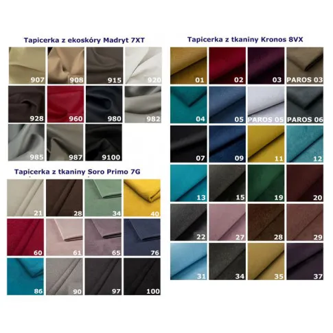 Wzornik tapicerek do łóżka