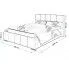 Wymiary tapicerowanego łóżka 160x200 Lanetti