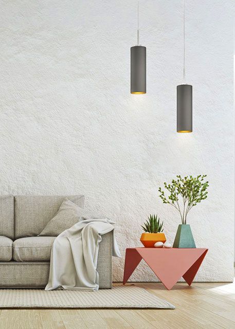 Regulowana lampa wisząca M833-Gavina nad stół z abażurami w formie walca