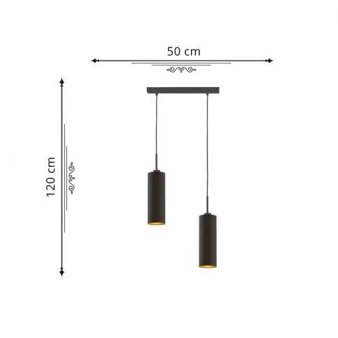 Wymiary lampy wiszącej EX370-Madero