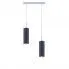 Lampa wisząca glamour na srebrnym stelażu - EX372-Mave - 5 kolorów