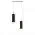 Lampa wisząca dwa zwisy ze stalowym stelażem - EX374-Mave - 5 kolorów