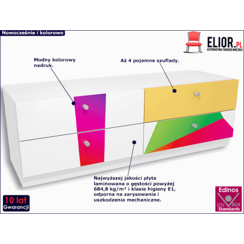 Komoda do pokoju dziecięcego Elif 8X 