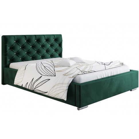 Tapicerowane łóżko z zagłówkiem 90x200 Loran