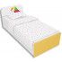Białe łóżko dziecięce 90x200 Elif 9X - 3 kolory