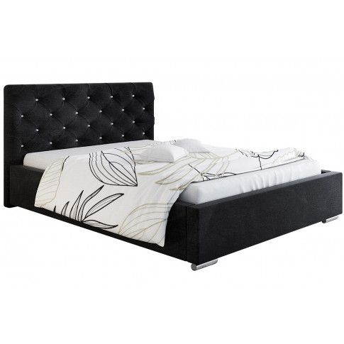 Tapicerowane łóżko z zagłówkiem 140x200 Loran
