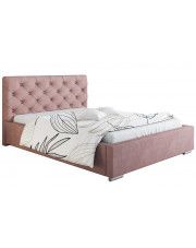Pikowane łóżko dwuosobowe 180x200 Loran 3X - 48 kolorów w sklepie Edinos.pl