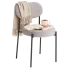 szare metalowe krzeslo tapicerowane halvox