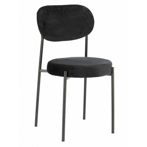 Czarne krzesło Libio glamour