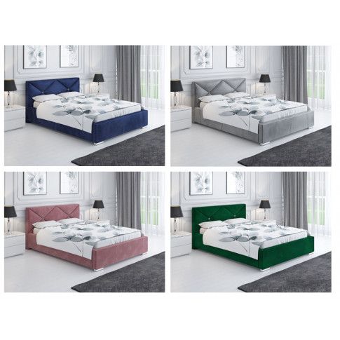 Przykładowa kolorystyka tapicerowanego łóżka Lenomi