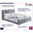 Tapicerowane łóżko z metalowym stelażem 90x200 Lenomi 3X