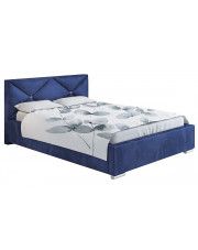 Jednoosobowe tapicerowane łóżko ze schowkiem 120x200 Lenomi 2X - 48 kolorów w sklepie Edinos.pl