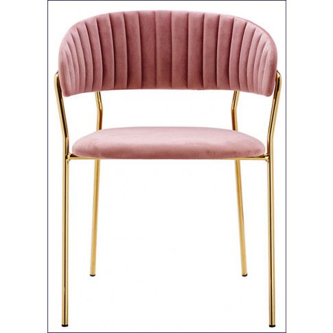 Krzesło Piano 2X koloru różowego