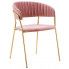 Różowe krzesło do salonu Piano 2X