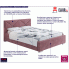 Tapicerowane łóżko z metalowym stelażem 140x200 Lenomi 3X